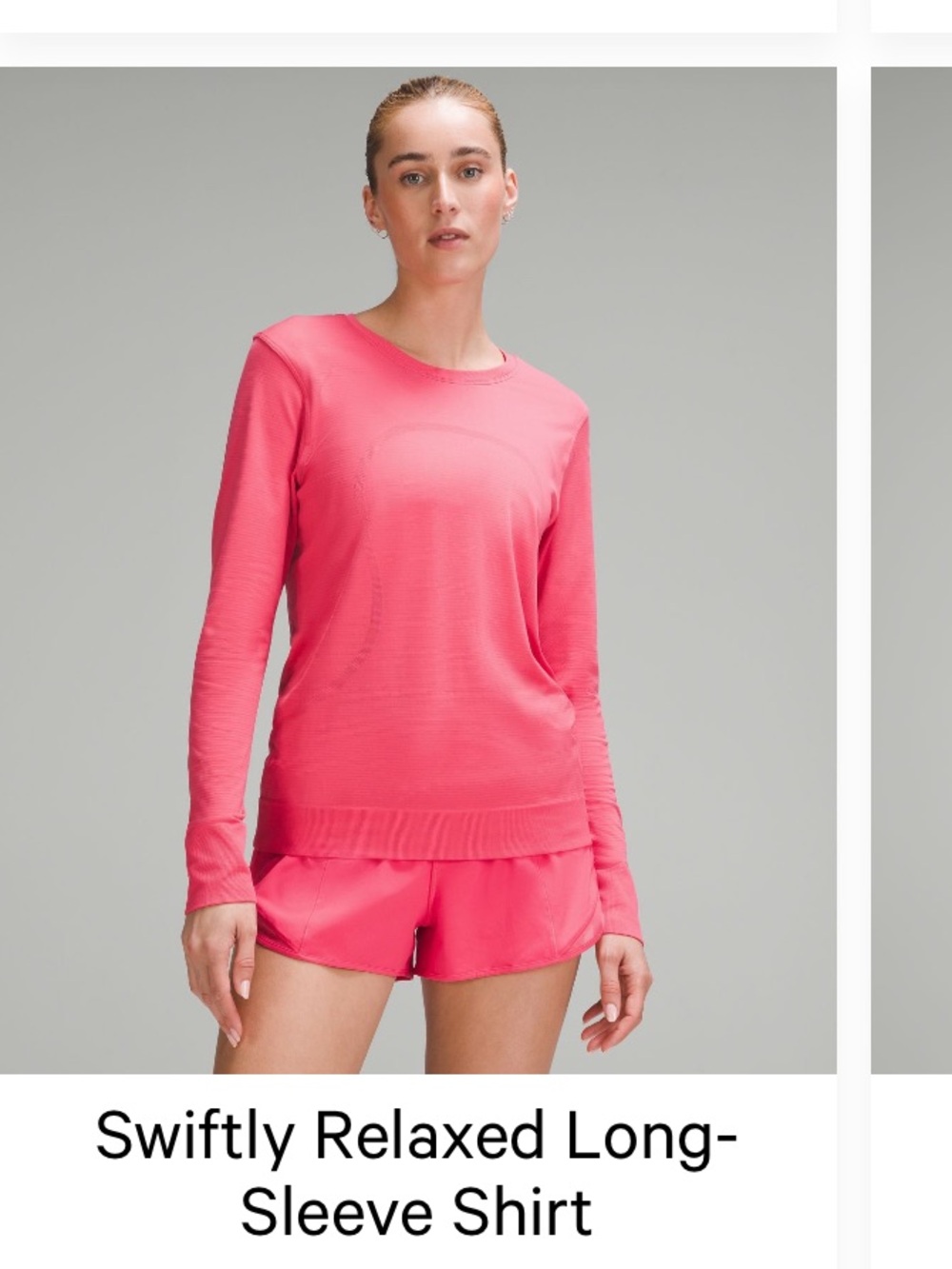 lululemon athletica Swiftly Relaxed Long-Sleeve Shirt - Coral Pink